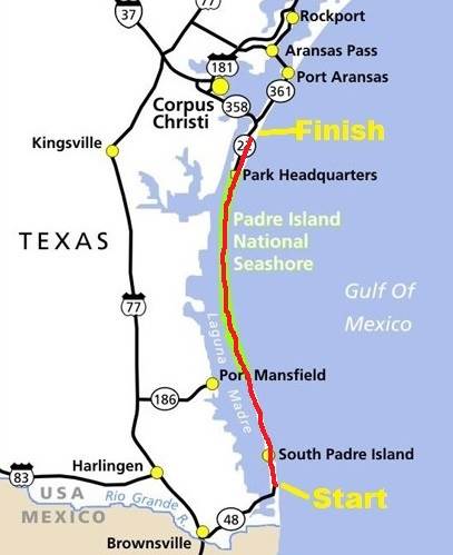 Printable Map Of South Padre Island